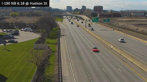 Buffalo › North: I-190 at Hudson Street Pedestrian Bridge