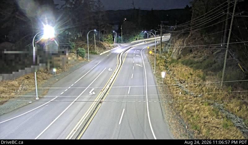 Sooke › West: Hwy 14 at Glinz Lake Road, looking west