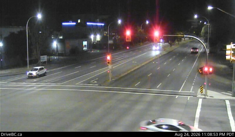 Saanich › North: Hwy 17 at Cloverdale Ave in Victoria, looking north