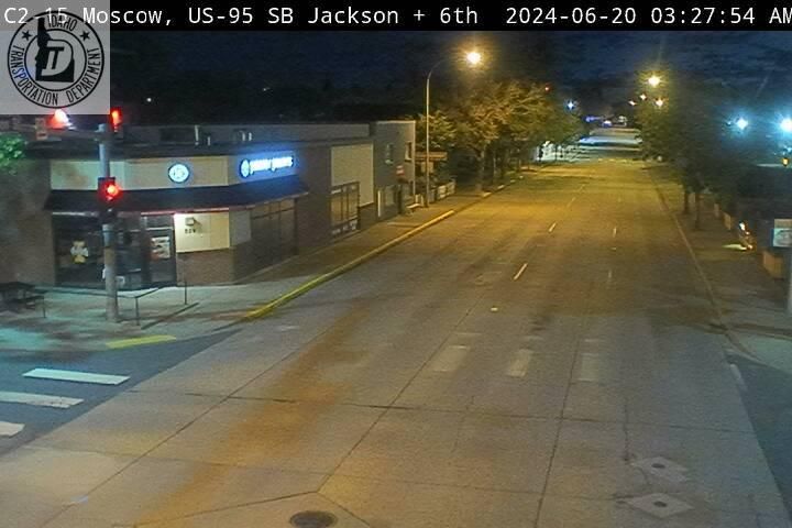 Moscow: US 95: Sixth St SB South: Sixth St