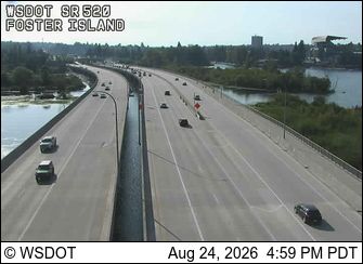 Seattle: SR 520 at MP 1.6: Foster Island