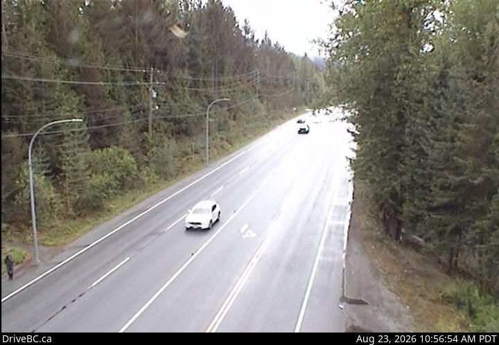 Whistler Resort Municipality › North: Hwy 99, in Whistler at Village Gate Blvd, looking north