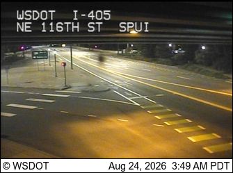 Kirkland: I-405 at MP 19.8: NE 116th St, SPUI