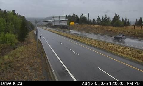 Thompson-Nicola Regional District › West: Hwy 97C (Okanagan Connector), near Pothole Lake about 7 km east of Aspen Grove, looking west