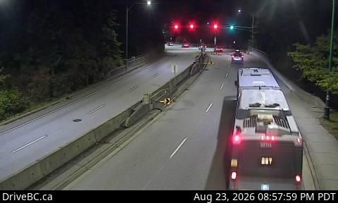 Vancouver › North: Stanley Park Causeway at Stanley Park Entrance, looking north