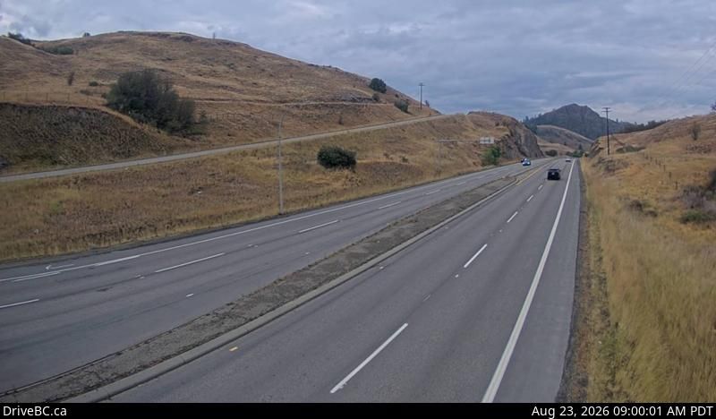 Vernon › North: Hwy 97 at Vista Road turnoff south of - looking north