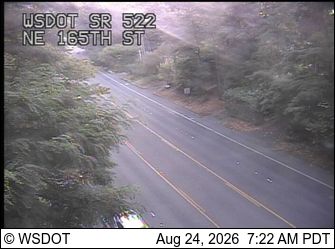 Lake Forest Park: SR 522 at MP 5.3: NE 165th St