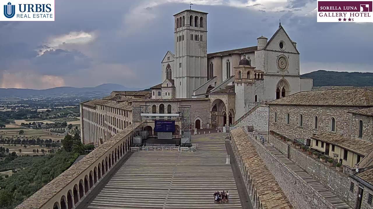 Assisi: Webcam de - basilica