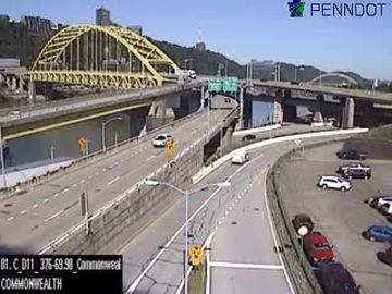 Downtown: I-376 @ EXIT 70C (NORTH I-279 FT DUQUESNE BRIDGE/NORTH SHORE)