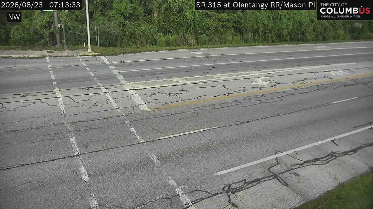 Worthington Hills: City of Columbus) Olentangy River Rd at Mason Pl and SR-315