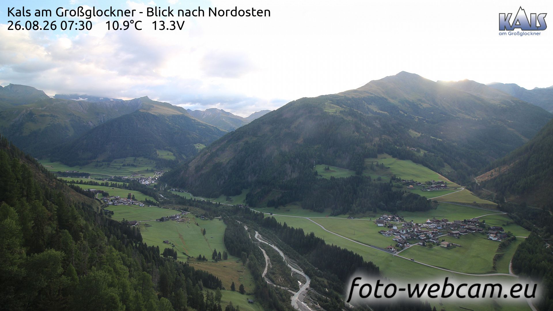 Glor-Berg: Kals am Großglockner - Blick nach Nordosten