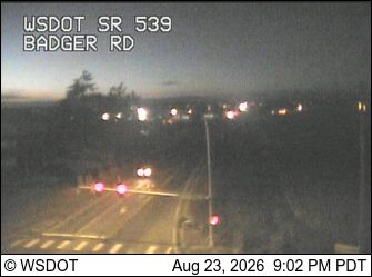 Ferndale: SR 539 at MP 12.5: Badger Rd