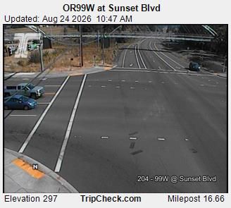 Durham: ORE99W at Sunset Blvd