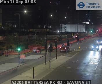 London: A3205 BATTERSEA PK RD - SAVONA ST