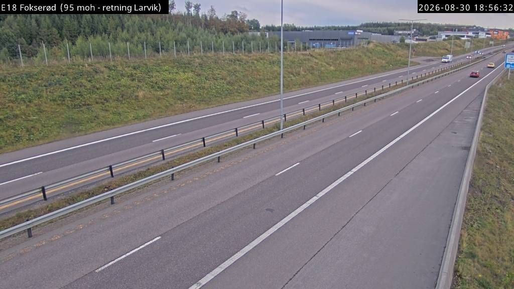Fokserod: E18 - Larvik