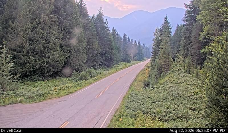 New Denver › West: Hwy 31A, at Retallack between - and Kaslo, looking west