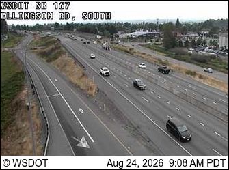 Pacific: SR 167 at MP 12.1: Ellingson Rd, S