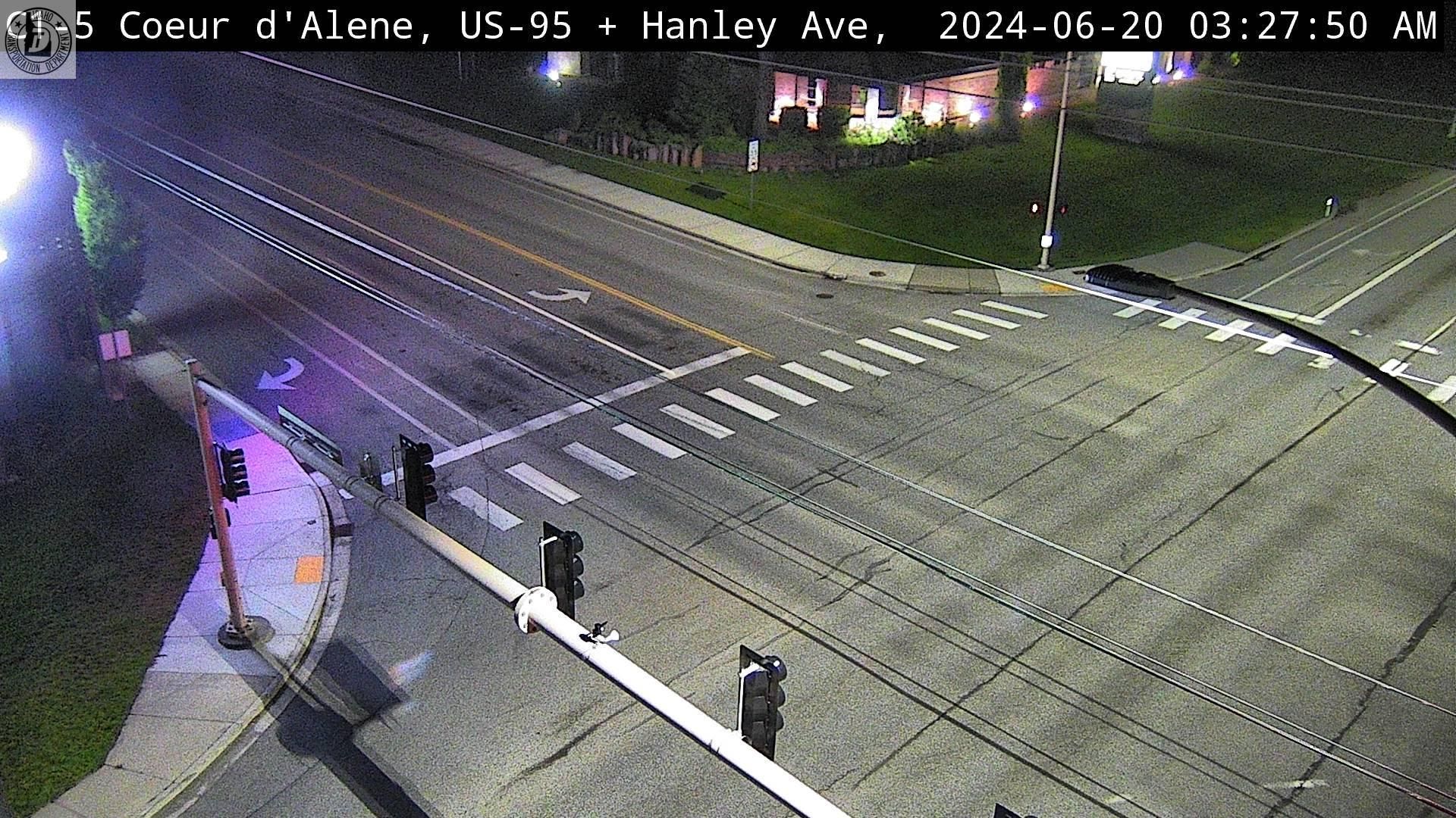 Coeur d'Alene: US 95: Hanley: Hanley Ave