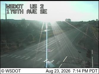 Monroe: US 2 at MP 13.9: 179th Ave SE
