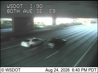 Beaumont: I-90 at MP 7: 80th Ave SE Eastbound