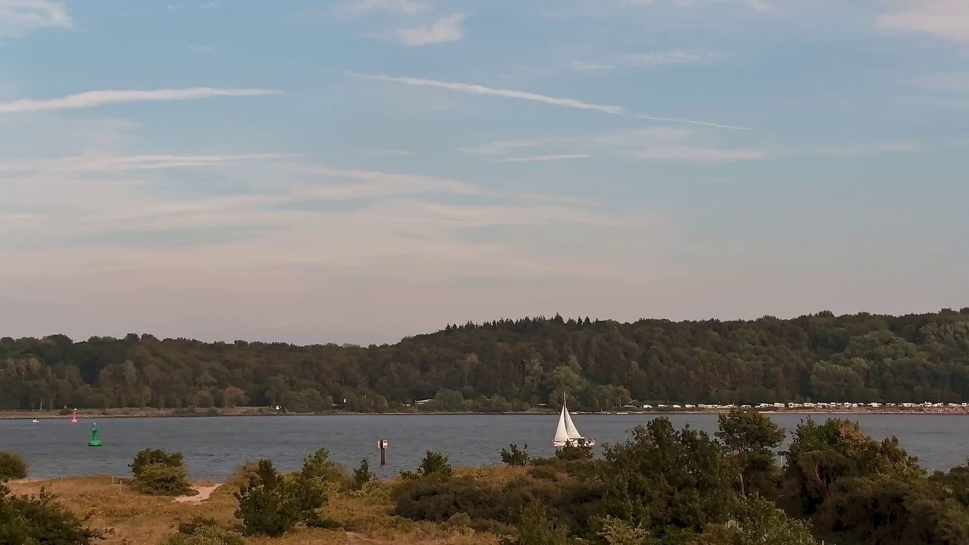 Kiel: Livespotting - Webcam in der Kieler Förde am Leuchtturm Friedrichsort