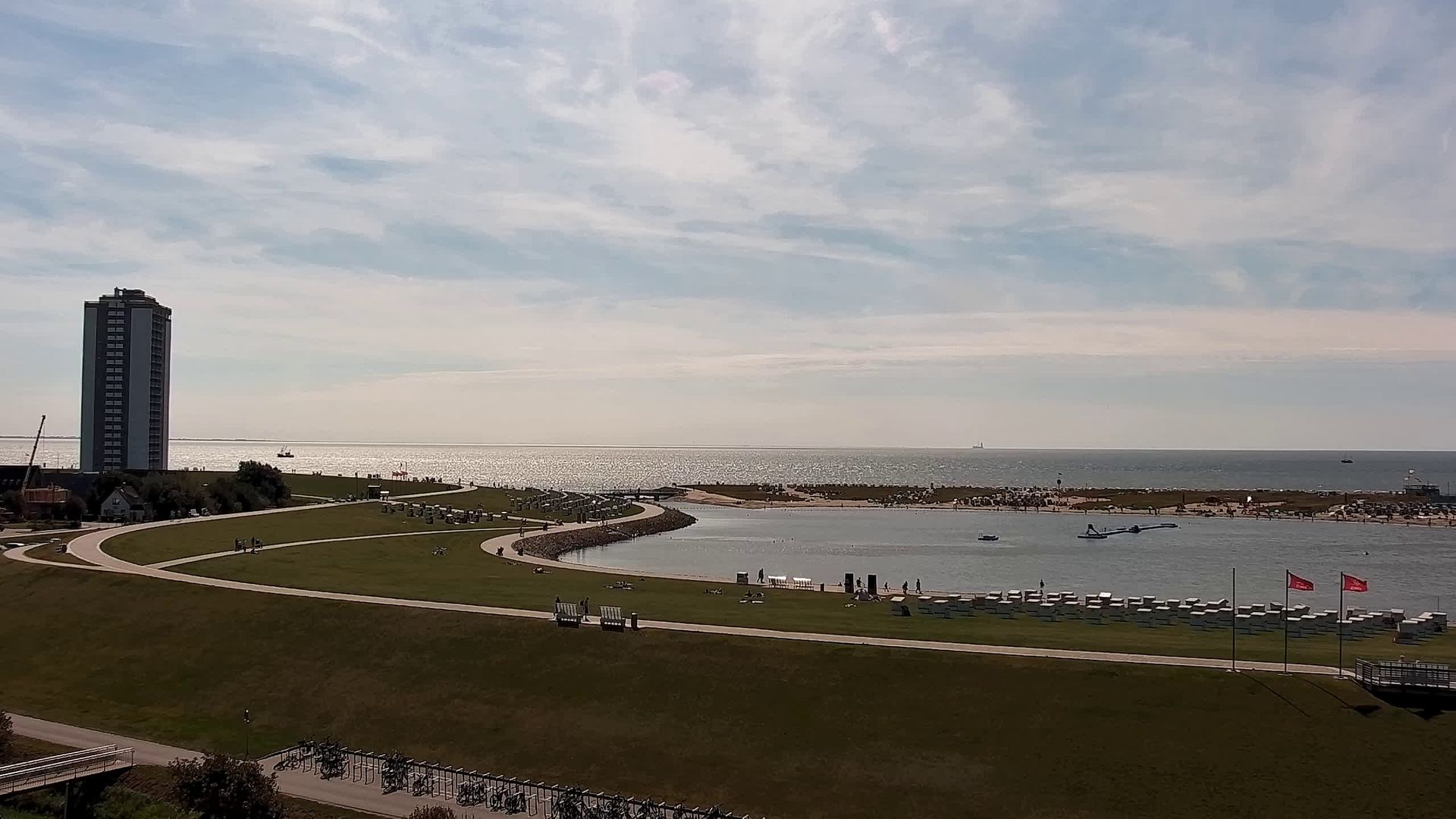 Busum: Livespotting - Webcam in - an der Familienlagune Perlebucht