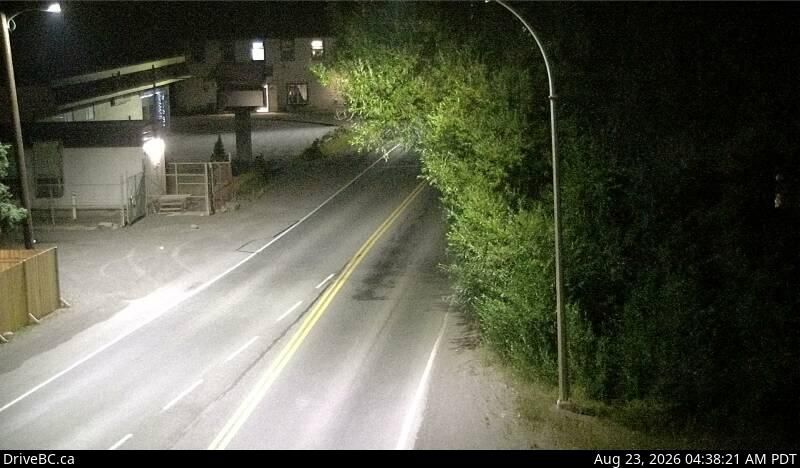 Telkwa › North: Hwy 16, in - at Hankin Rd, looking north