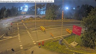 Arendal: Älvsborgsbron Ivarsbergsmotet påfart bom