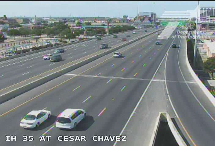 San Antonio › North: IH 35 at Cesar Chavez