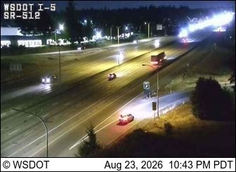 Lakewood: I-5 at MP 127.5: SB/SR 512 Interchange