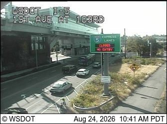 Seattle: I-5 at MP 172.4: 1st Ave & 103rd