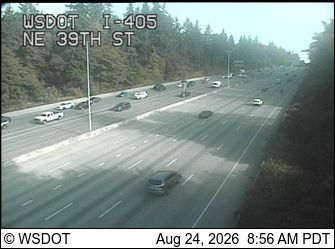 Bellevue: I-405 at MP 15.7: NE 40th St