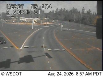 Edmonds: SR 104 at MP 28.7: N 205th St