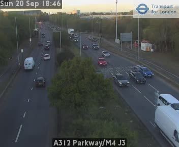 London: A312 Parkway/M4 J3
