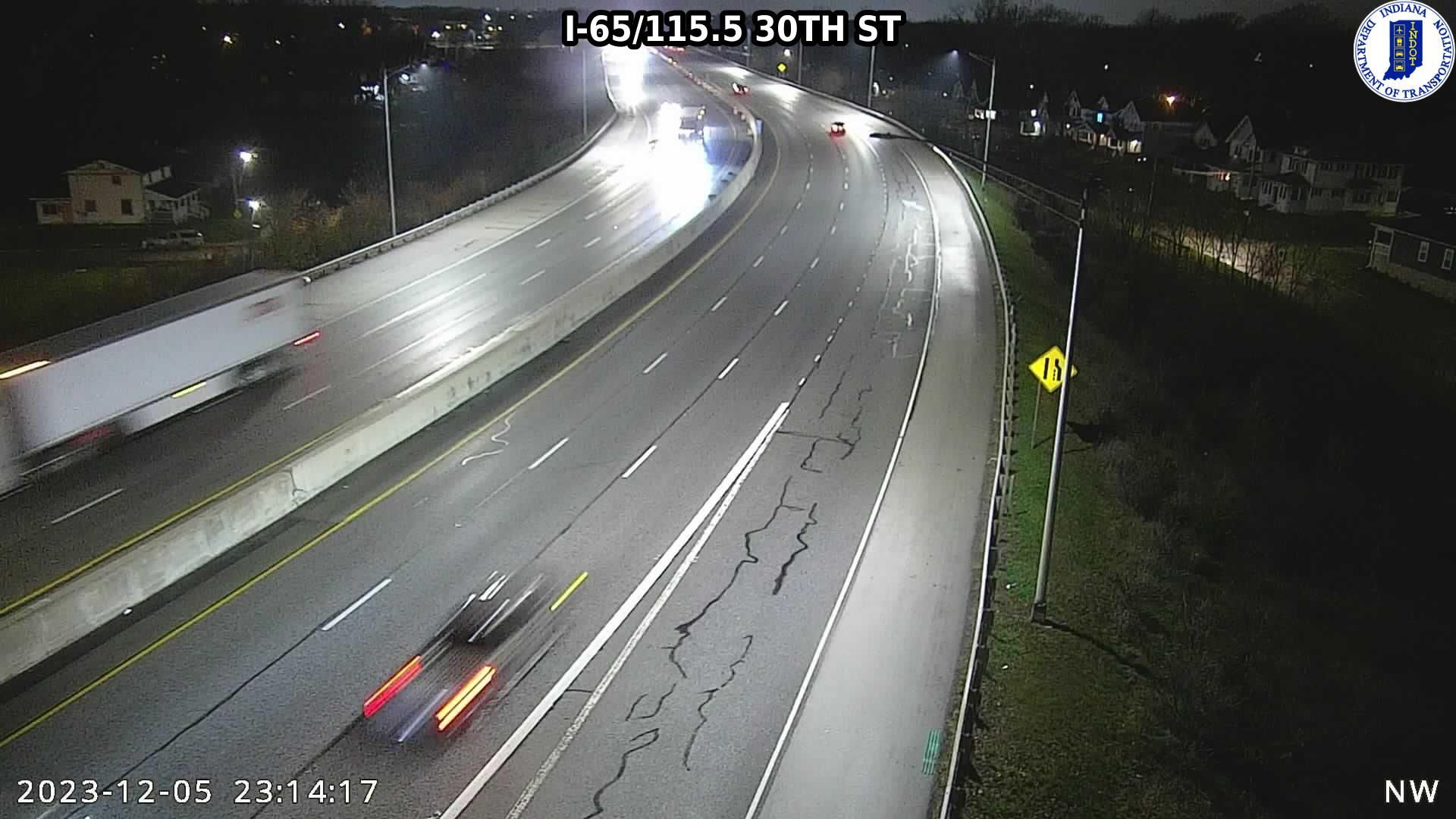 Highland Vicinity: I-65: I-65/115.5 30TH ST