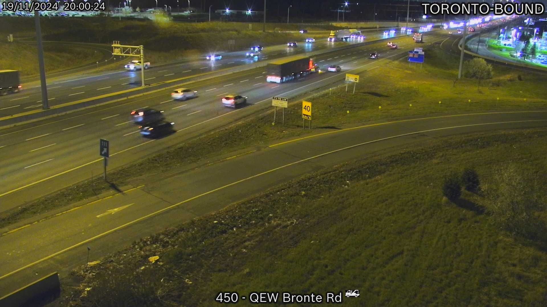 Burlington: QEW near Bronte Road