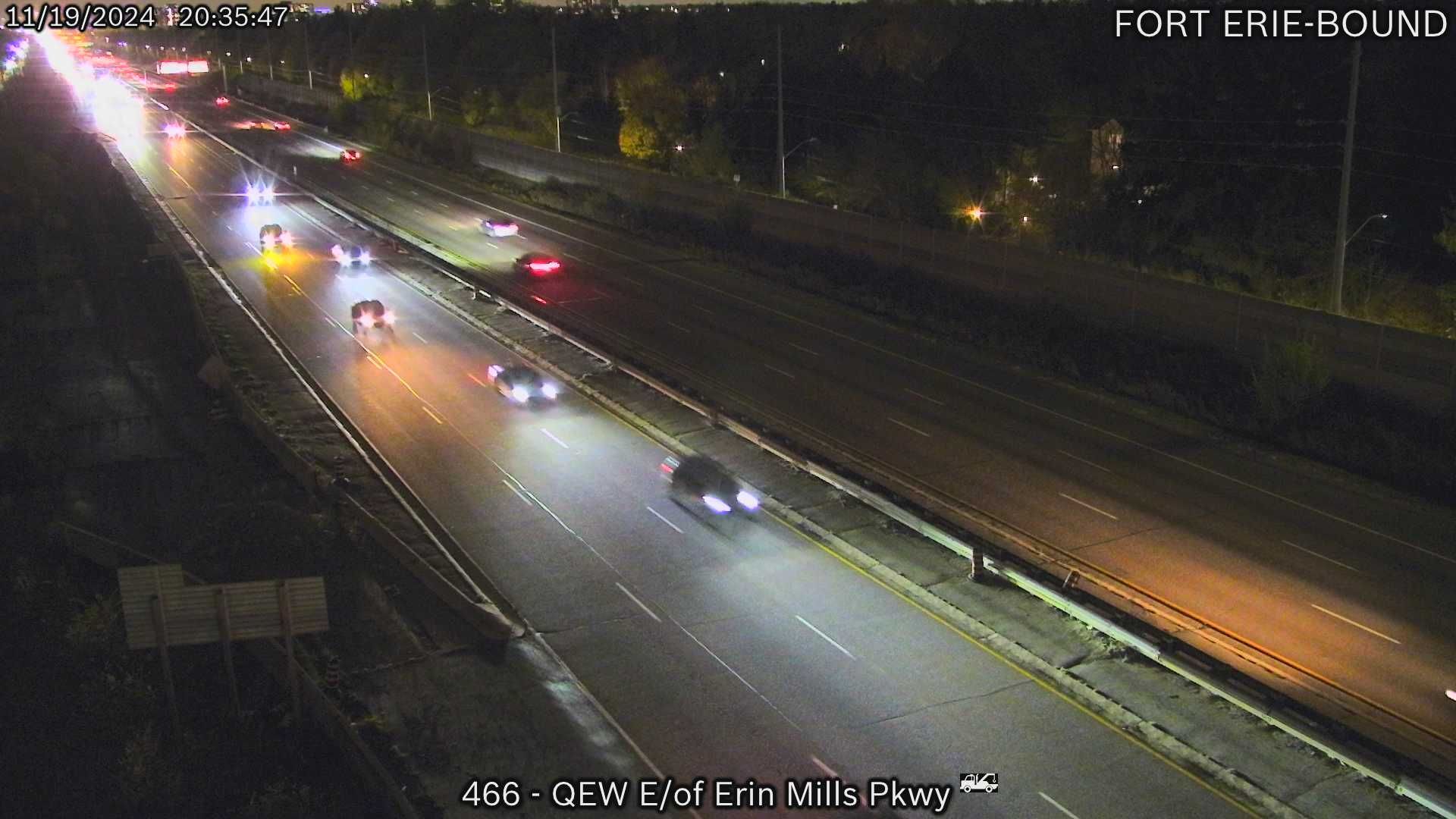 Erindale: QEW near Erin Mills Parkway and Mississauga Road