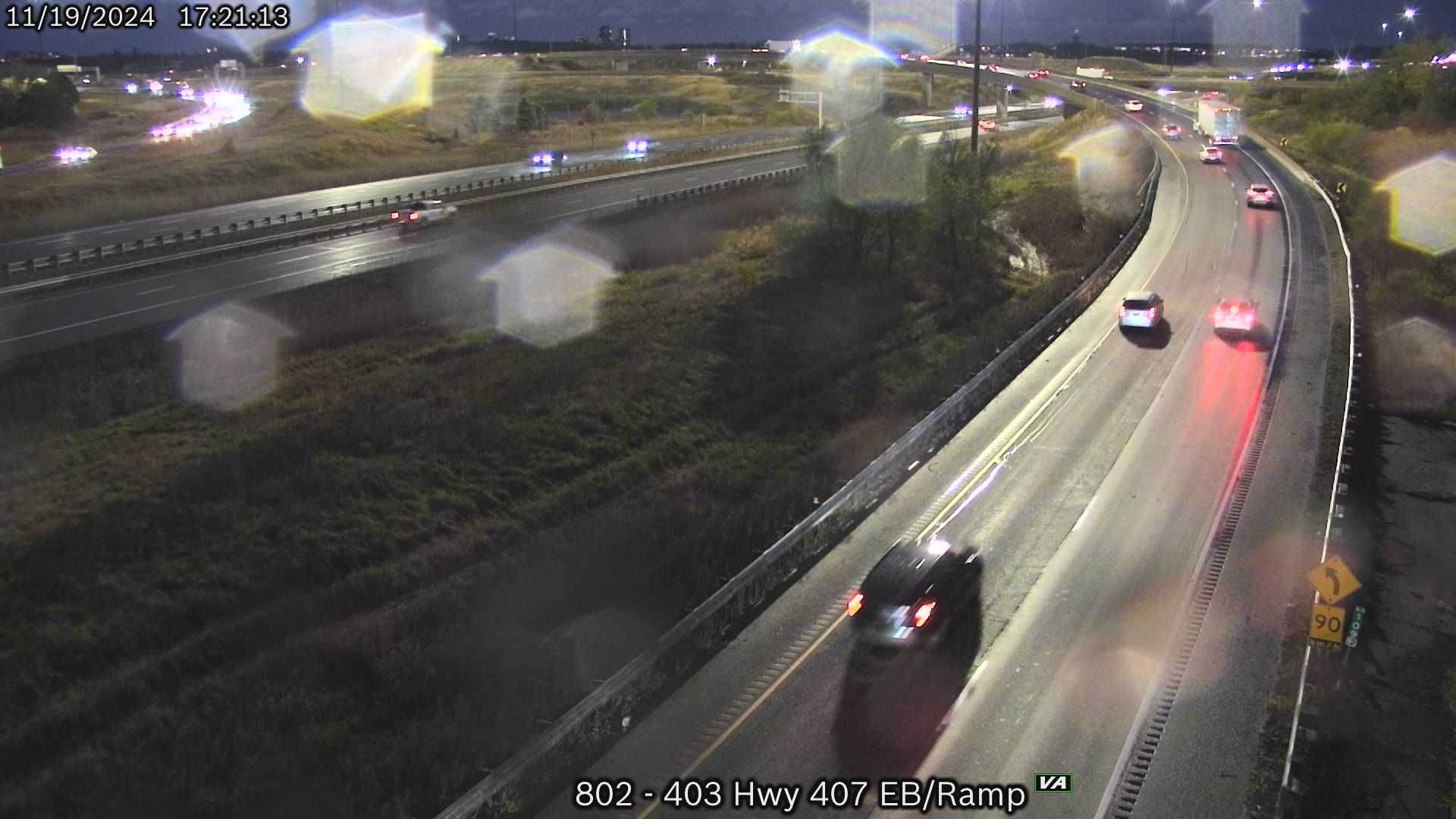 Mississauga: Highway 403 near 401/407 split
