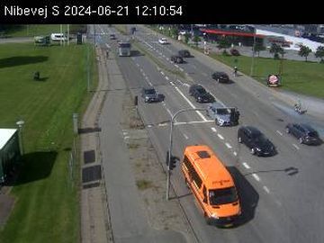 Aalborg: Hobrovej Ecke Nibevej, Richtung Süd