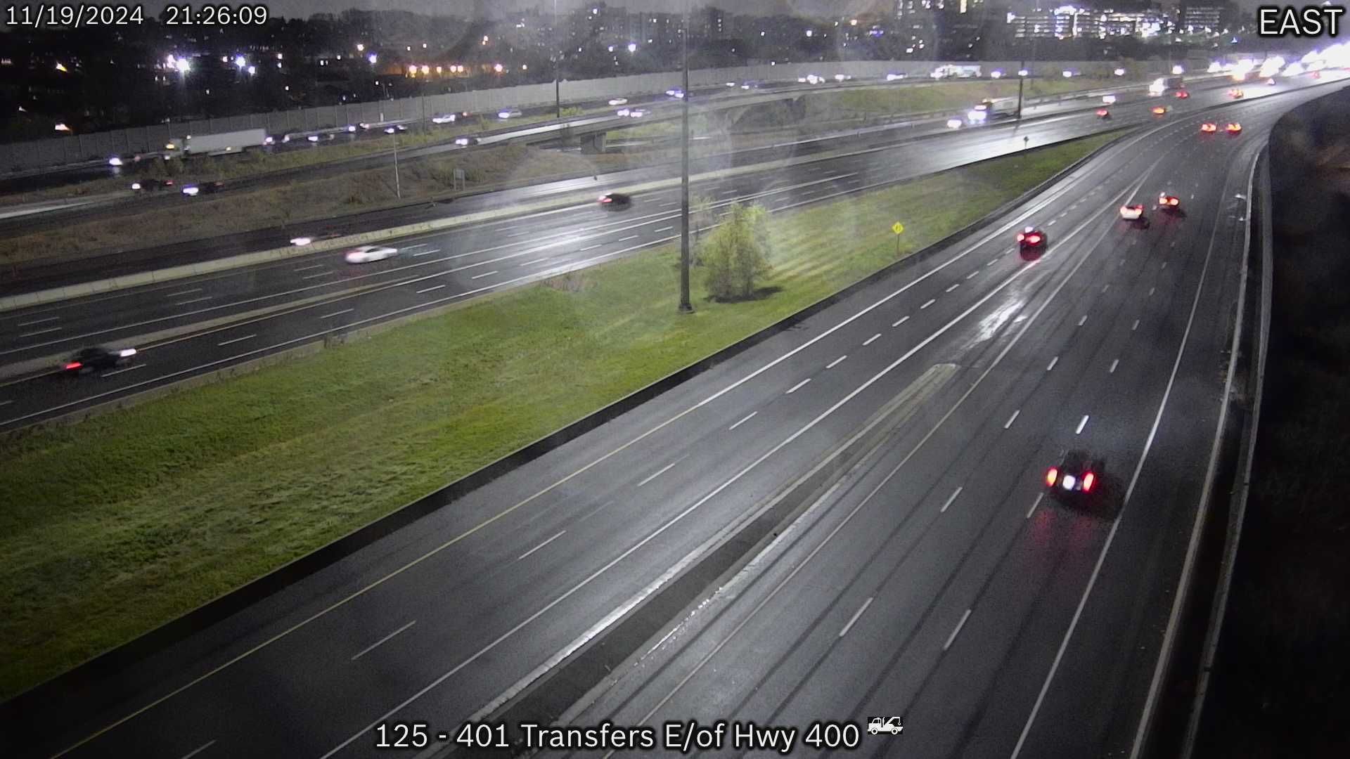 North York: Highway 401 at basket weave near Jane Street