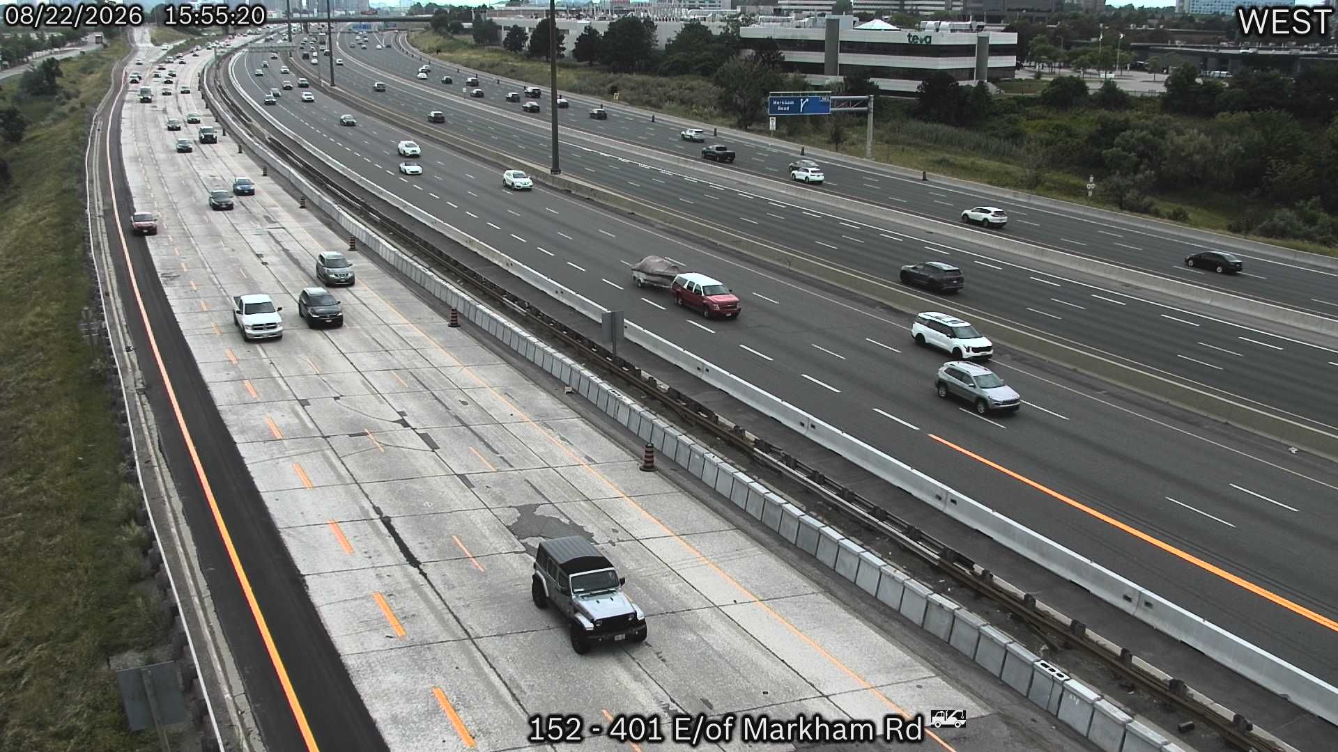 Scarborough: Highway 401 east of Markham Road