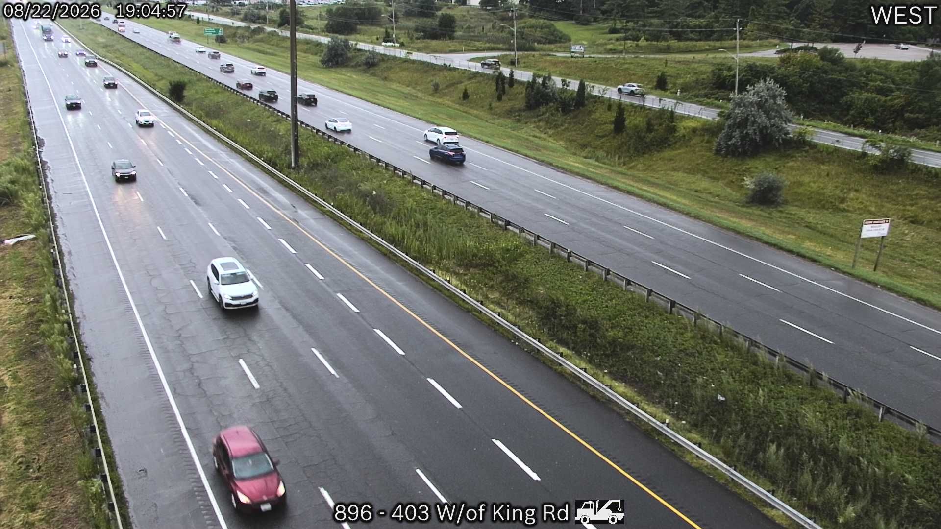 Burlington: Highway 403 west of King Road