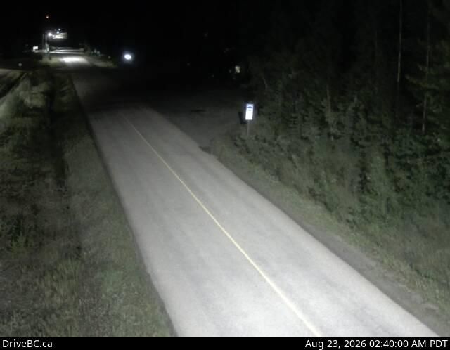 Dease Lake › North: Junction of Hwy 37 and Commercial Drive in - looking north on Hwy