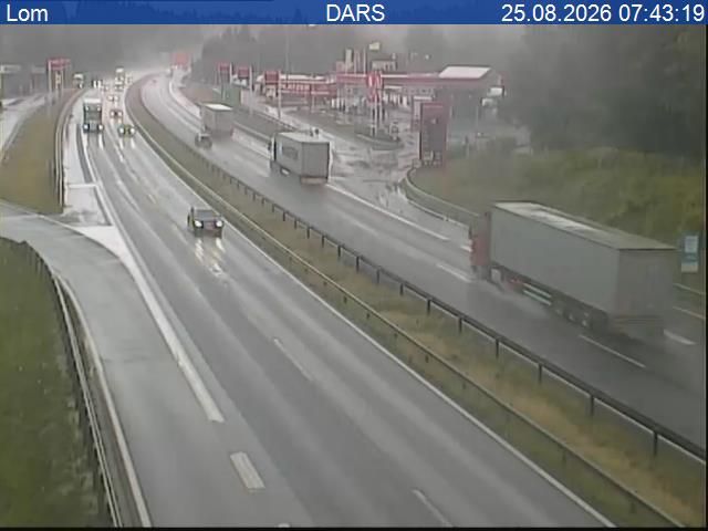 Upravna Enota Logatec: A1/E61/E70, Ljubljana - Koper, počivališče Lom