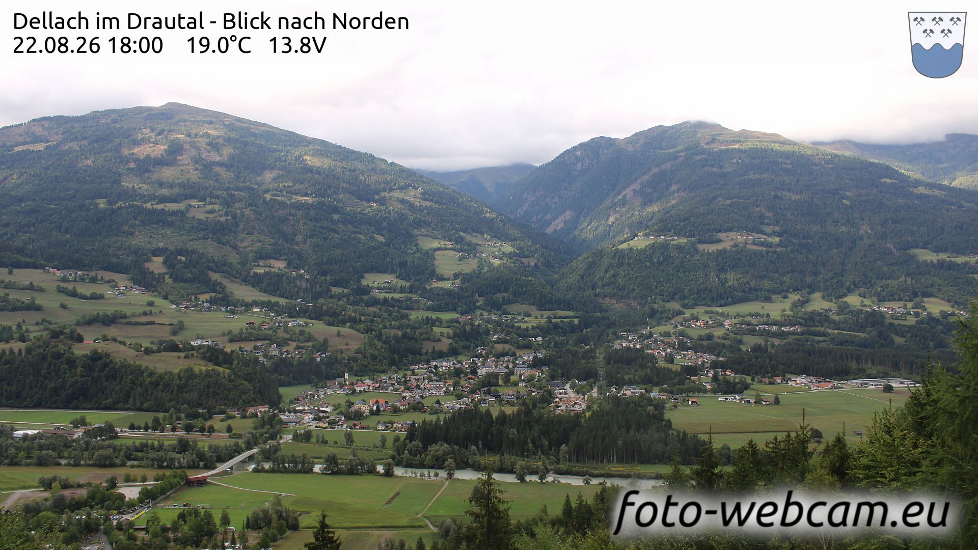 Dellach im Drautal: Blick nach Norden