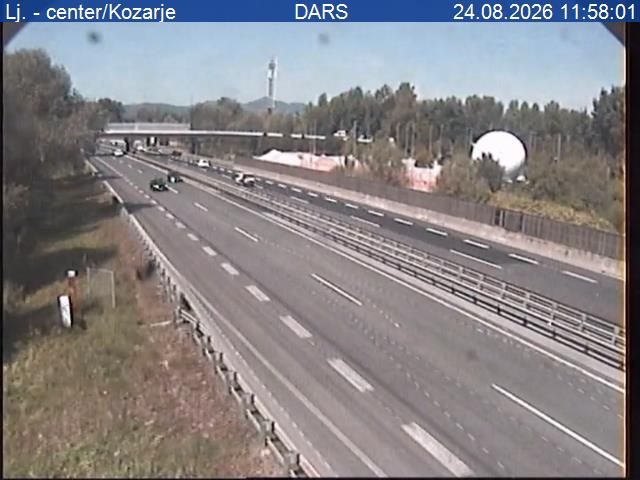 Ljubljana: A1/E70 - južna obvoznica, Lj. - center