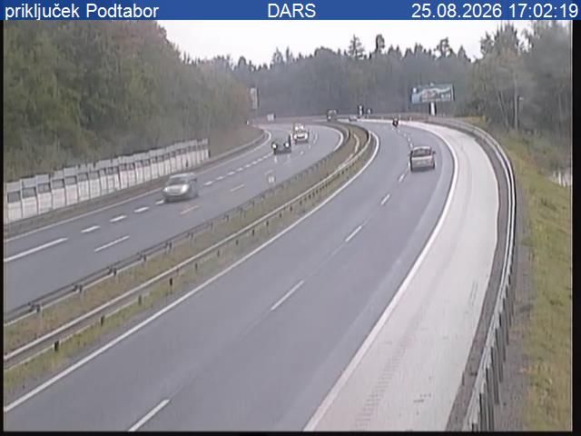 Naklo: A2/E61, Karavanke - Ljubljana, priključek Podtabor