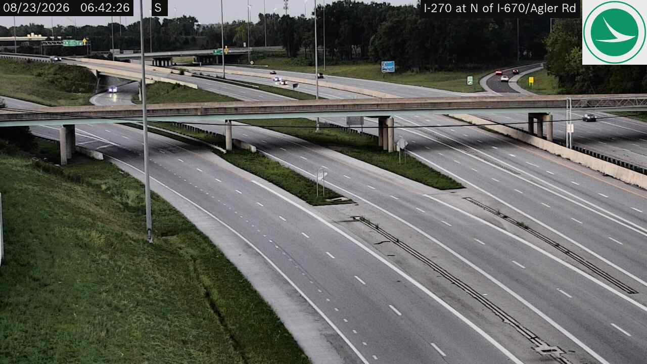 Gahanna: I-270 at N of I-670/Agler Rd