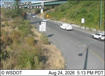 Renton: I-405 at MP 2.8: Talbot Rd, NB Ramp