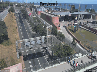 Barcelona: Ronda Litoral at Badajoz St. (Looking to South-West)